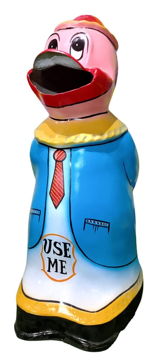 Large Donald Duck 'Use Me' Dustbin
