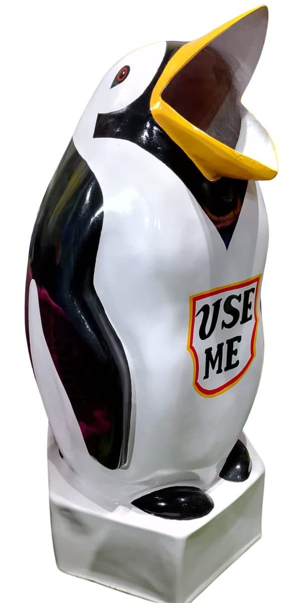 Large Penguin 'Use Me' Dustbin